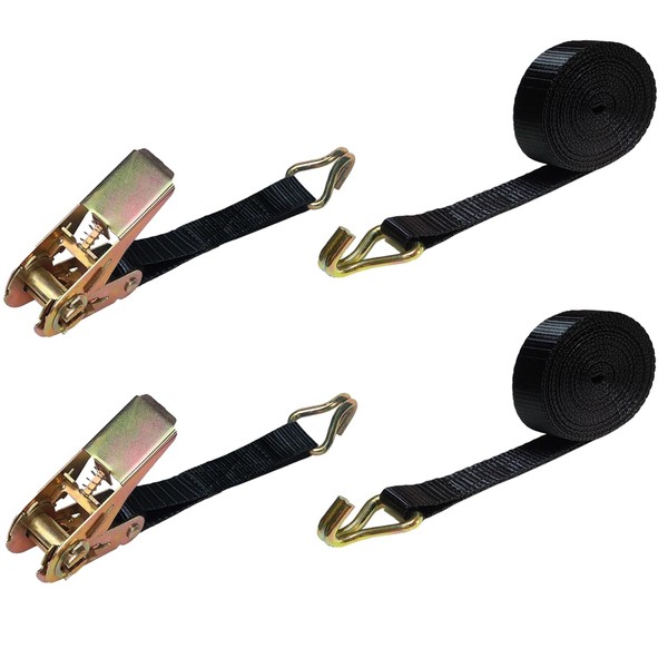 Ratchet Straps 6m 1763LB(2 Sets), Adjustable Ratchet Straps for Heavy