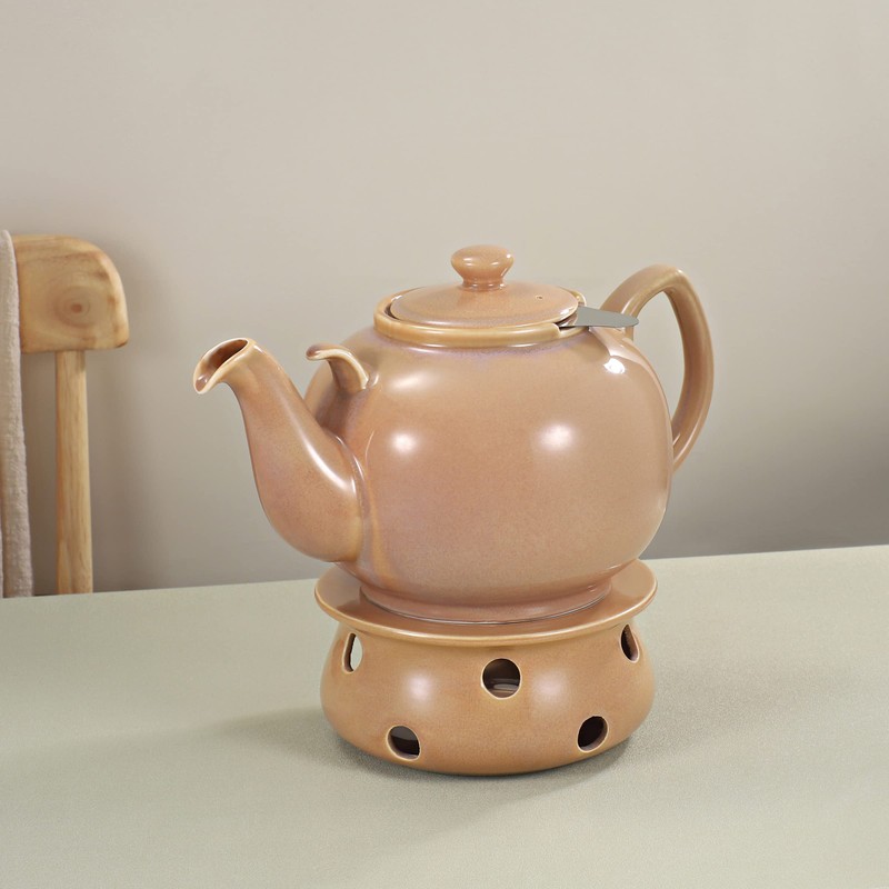 Urban Lifestyle Teapot Warmer Tea Warmer Ceramic (Sand) Tea Oven