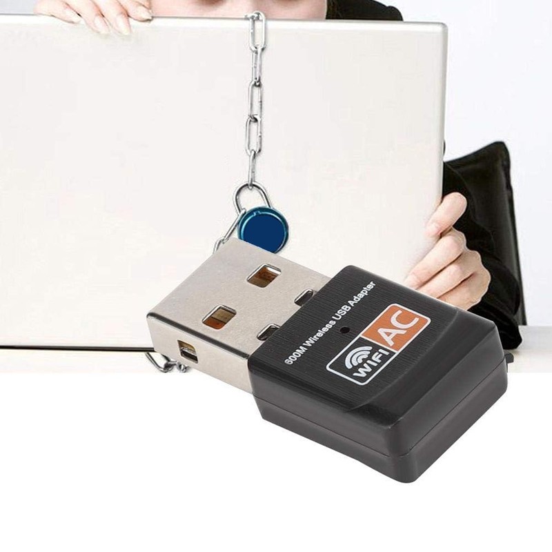 AC600 USB WiFi Adapter for PC Nano Support 802.11ac 2.4G