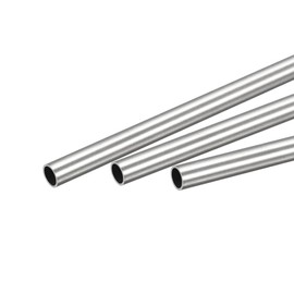 sourcing map 316 Stainless Steel Tube, 6mm OD 0.5mm Wall Thickness 250mm Length Pipe 3 Pcs