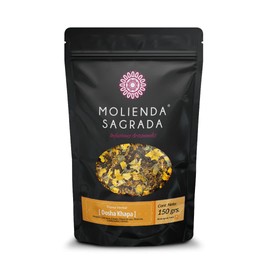 Molienda Sagrada, Tisana Herbal Dosha Kapha, Mexican Herbal Tea, Jengibre, Curcuma, Canela, 150 gramos