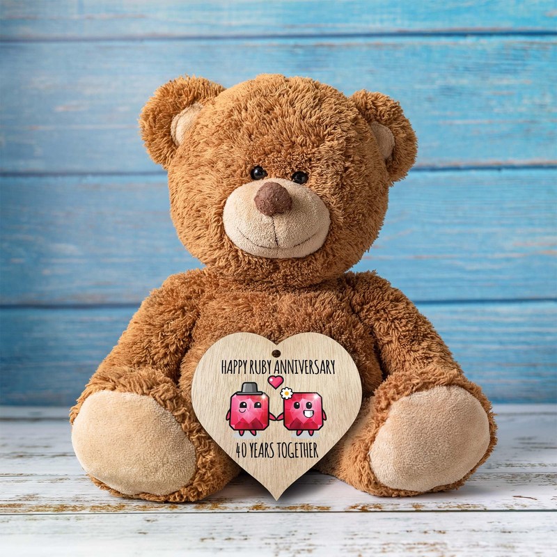 40th Wedding Anniversary Plaque Gift for Husband Wife - 40