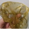Dasha NWT sheer organza snood bronze gold Stars