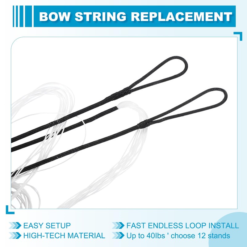 sourcing map Traditional Recurve Bow String Replacement AMO 70" in