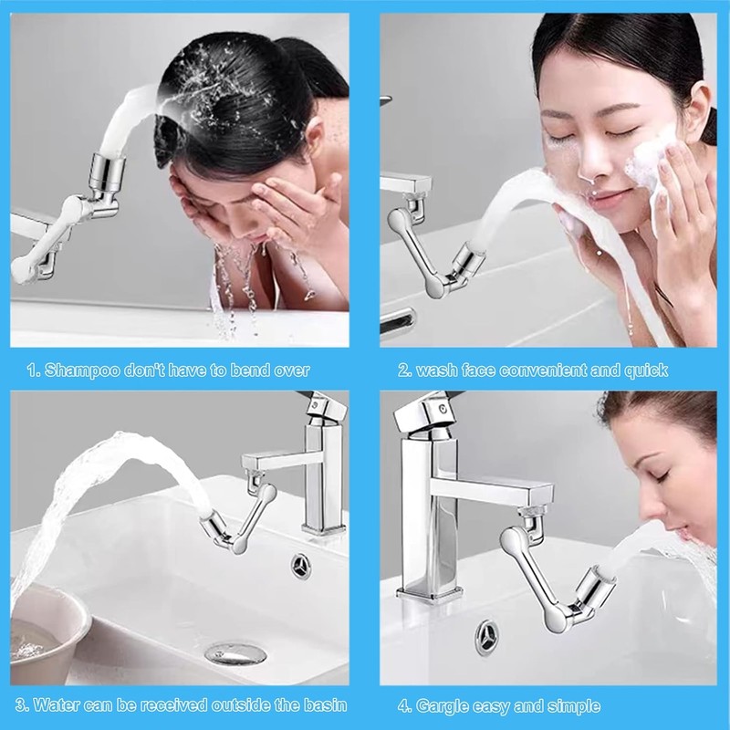 Extensor de llave universal giratorio para llave de baño y