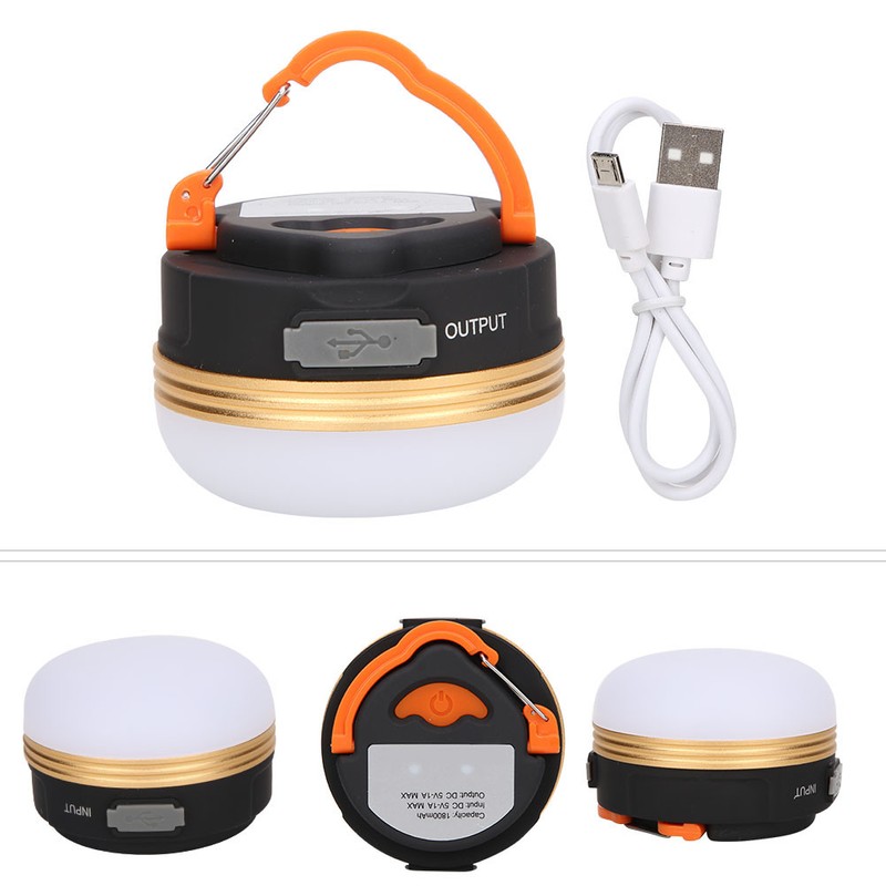 Outdoor USB Charging Portable Hanging Magnetic LED Light Tent Lantern