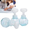 3Pcs PETG Flower Foam Bottle 300ml Mousse Pump Bottle Hand