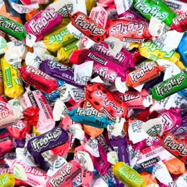 Tootsie Frooties Assorted Candy Mix (10 Fruity Flavors) - Tootsie Roll Taffies, Ultimate Fruity Variety Pack, Gluten Free, Peanut Free & Kosher Holiday Fruit Chews 1.5 Lb