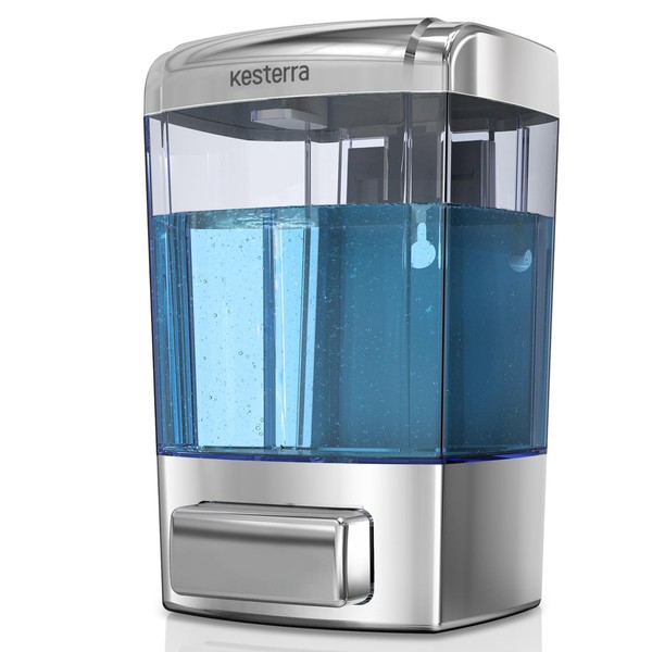 Manual Soap Dispenser, 23.7oz/700ml Wall Mount Soap Dispenser, Large Capacity
