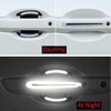 YOYCOOL 8Pcs 3D Carbon Fiber Auto Door Handle Scratch Protection