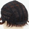 XIROM UN Short Synthetic Fiber Wigs with Bang for Womens