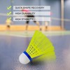 MANJHONG Nylon Badminton Shuttlecocks, Great Flight & Balance, Durable Shuttlecocks