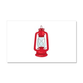 CafePress Camping Lantern Car Magnet 20 X 12 Car Magnet, 20"x 12" Magnetic Door Display