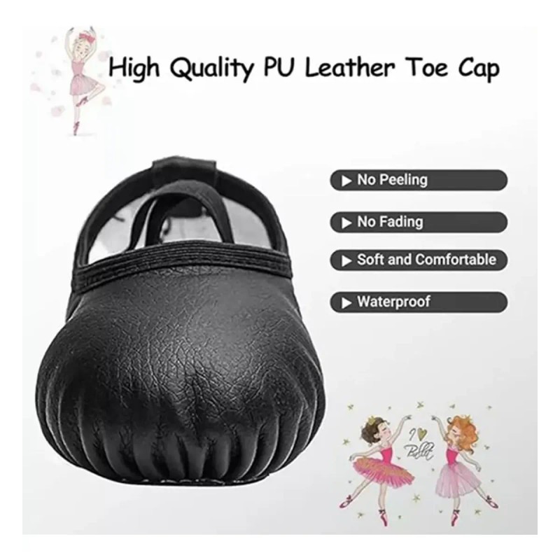 Zapatos De Ballet Para Niña Y Mujer, Piel De Pu