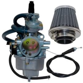 GLENPARTS Carburetor Set with Throttle Cable and Filter works for Honda CRF150F 2003-2017 OEM 16100-KPT-902 16100-KPT-903 16100-KPT-A01 16100-KPT-A02 16100-KPT-A21 16100-KPT-A22 16100-KPT-A61 ATV
