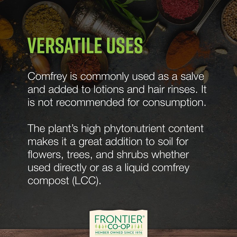 Frontier Co-op Dried Comfrey Leaf, 1lb Bulk Bag, Cut &