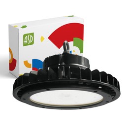 ASD UFO LED High Bay Light 150W, 21900 lm 3500K, Dimmable, 120V-277V Work Light, Commercial Bay Lighting, LED High Bay Lights for Warehouse, Shop, Waterproof IP69K, UL&DLC Premium Listed