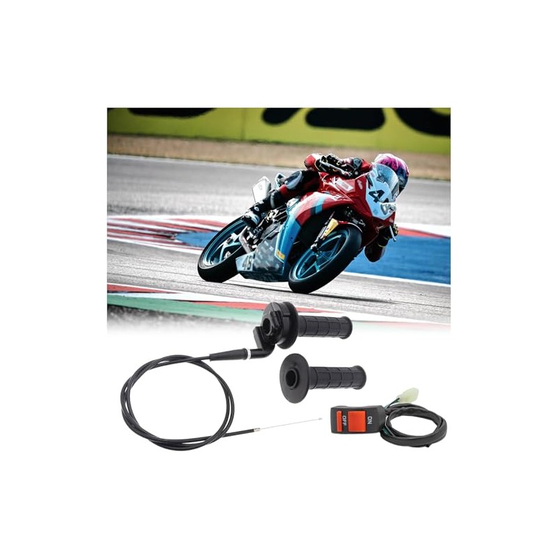 Motorcycle Handlebar Grips, 7/8 Inch 22 mm Motorcycle Throttle Grip,