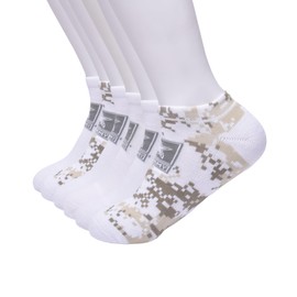 6PK Army Digi Camo HC No Show