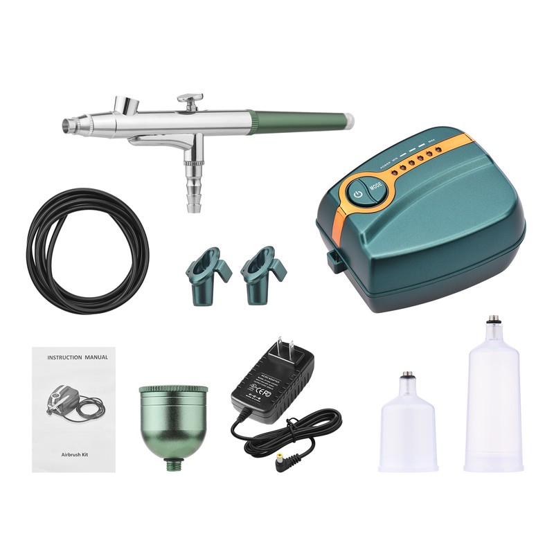 Multi Functional Airbrush Kit with Pump 5 Levels Adjustable Dual