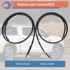 ZONFANT Pair Roof Molding Drip Weatherstrip Compatible with 2007-2021 Tundra