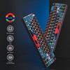 Ussixchare 60 Percent Gaming Keyboard 68 Keys Mechanical Keyboard Rainbow