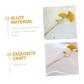 VICASKY Hair Sticks Ginkgo Leaf Hairpin Women's Updo Hair Accessories for Stylish Bun