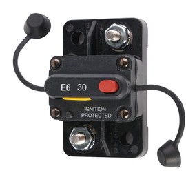 BUSSALIX E69 Circuit Breaker Marine Truck Boat RV Automotive Mid Range Mini T3 Manual Reset Switchable Compact Design IP67 Waterproof(30A)