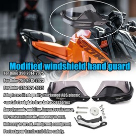 For Duke 390 Duke 125 250 390 2024 2025 motorcycle hand guard hand guard windshield Handle both hands windproof duke 390 125 250 2023-2025 Motorcycle Accessories (Smoky Gray)