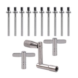 Etfbuy Jazz Drum Snare drum Screw Drum Lug Mounting Screws Drum Tuning Key Tool Drum Key Tuner Set of 13