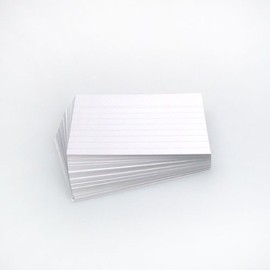 Office Line Index Cards Pack of 500 White 190 g DIN A7 Lined Item No. 770283