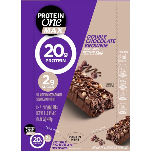 Protein One Protein One Max Double Chocolate Brownie Protein Bars