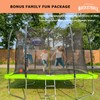 Universal Adjustable Trampoline Basketball Hoop Set, with 3 Mini Balls