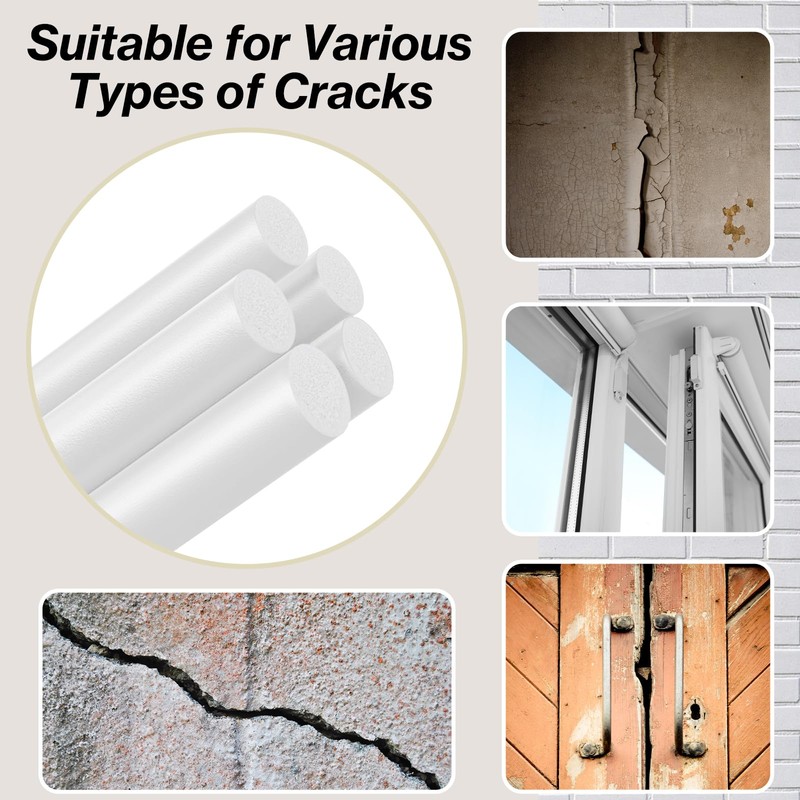 25FT Backer Rod 3/8 Inch Diameter Rubber Caulk Concrete Expansion