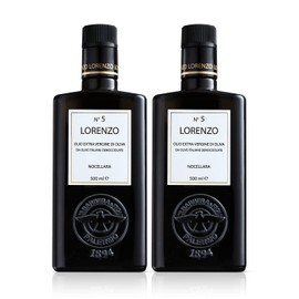 Barbera Lorenzo #5 Extra Virgin Olive Oil Fruity, Soft Nocellara del Belice Olive Flavor, Cold Extracted Authentic Sicilian Olive Oil, Fresh Harvest Imported From Italy 16.9 oz - Pack of 2