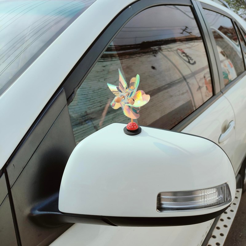 JUJINXIN 2 Pieces car Mirror Bird Deterrent,Bird Deterrent for car,Reflective
