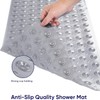 Ameha Shower Bath Mat Non Slip Anti Mould - Grey