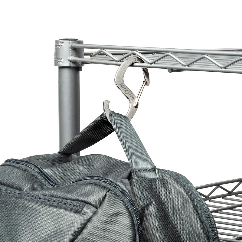Nite Ize S-Biner Hook 'N Hold S-Hook, Stainless Steel S-Hook