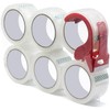 ANDQING Strong Adhesive 6 Rolls Packaging Tape, 1.88in x 60y,
