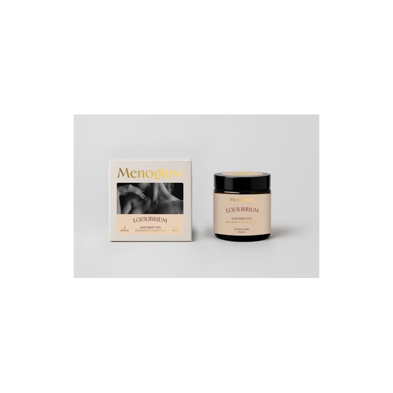 Equilibrium Suplemento Mujeres Menopausia Perimenopausia Black Cohosh Vitex Vitamina Jengibre