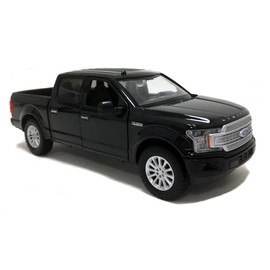2019 Ford F-150 Limited Crew Cab Pickup Truck Black 1/24-1/27 Diecast Model Car by Motormax 79364