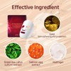 Ronas Gold Salmon Egg Hydrogel Mask Pack 10ea Contains Green
