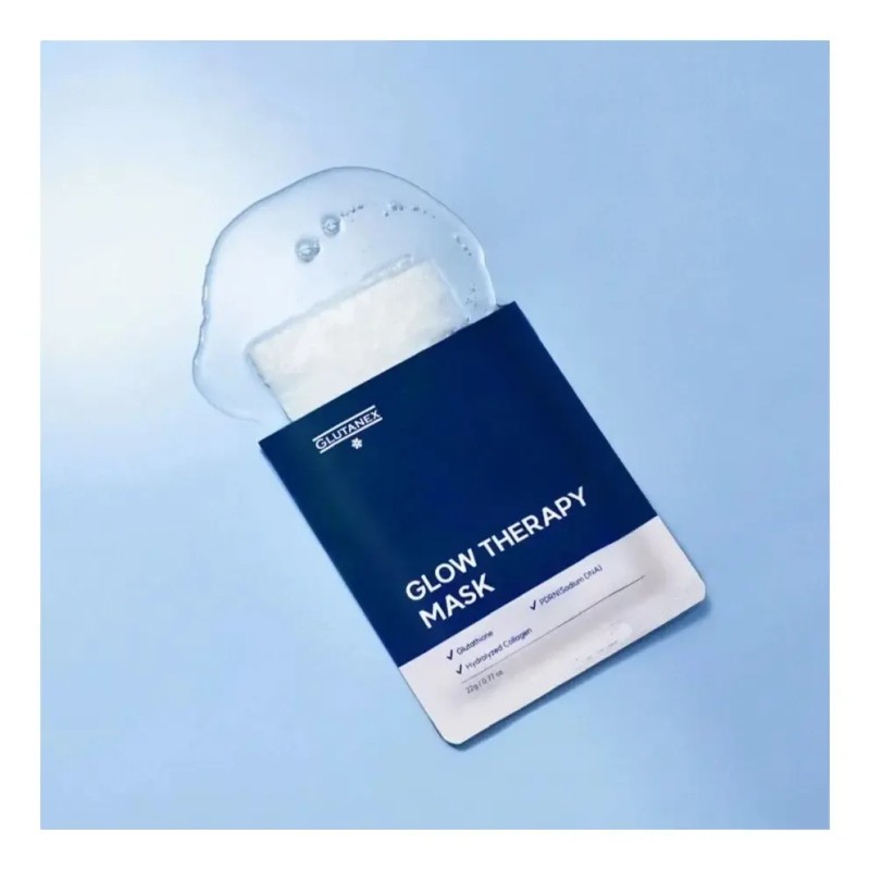 Glutanex Glow Therapy Mask Mascarilla Facial 5 Mascarillas
