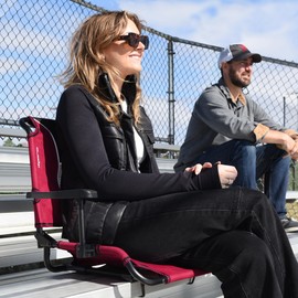 Kijaro Kijaro Dual Lock Stadium Seat with Arms - Hallett Peak Gray