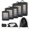 8 Set Compression Packing Cubes for Travel Suitcase Organizer Travel