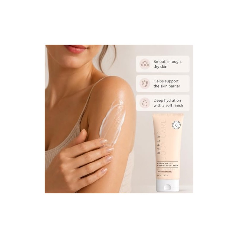 firming peptide body lotion, containing niacinamide ， smooths fine lines,