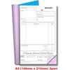 Cherry Carbonless NCR Receipt Book Duplicate 2pt A5 (148 x