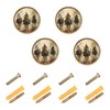 SDMKA Western Cowboys Round Drawer Knobs 1.26 Inch/32mm Drawer Pulls