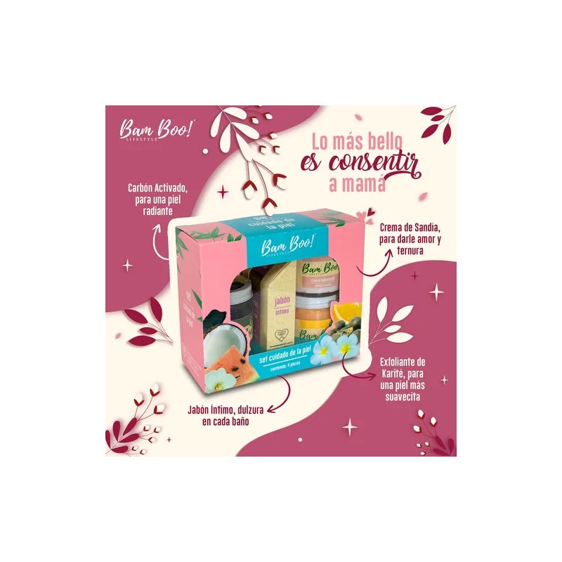 Set Cuidado De La Piel Bam Boo Lifestyle 4 Pzas