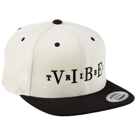 Vibe Tribe Clothing Co | Vibe Tribe Collection | Classic Snapback Hat Cap | Flat Bill | Natural/Black | Adjustable Size